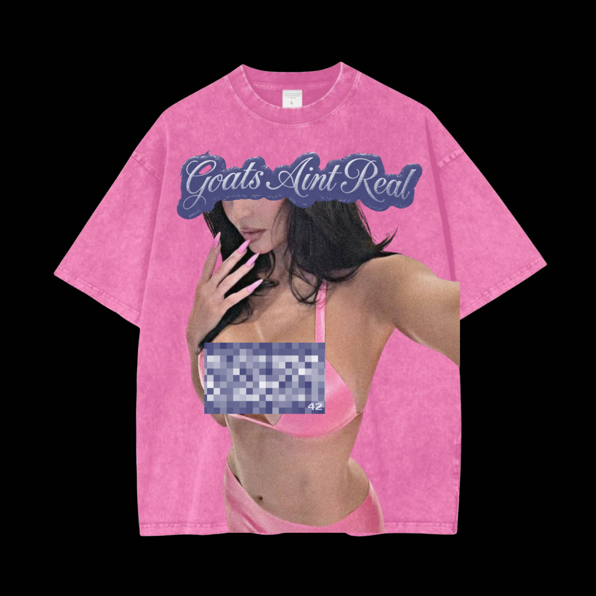 GAR CENSORED PINK TSHIRT